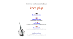 Desktop Screenshot of kora-music.com