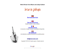Tablet Screenshot of kora-music.com